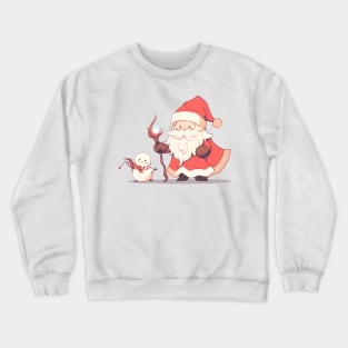 The cheerful look on this t-shirt shows Santa and his friends celebrating Christmas together, perfect for Santa Claus lovers. Crewneck Sweatshirt